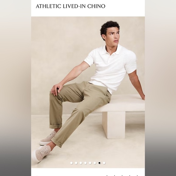 NWT Banana Republic Men’s Athletic Lived-In Chino - Cliff Gray, 29x32 - Picture 5 of 11